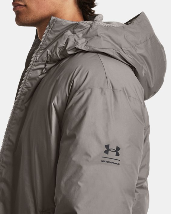 남성 ColdGear® Infrared 라이트웨이트 다운 재킷 in Gray image number 7